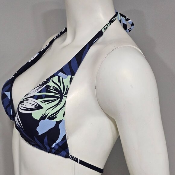 Roxy Mood Indigo Seaside Tropics Beach Classics Elongated Triangle Bikini Top - Picture 3 of 8